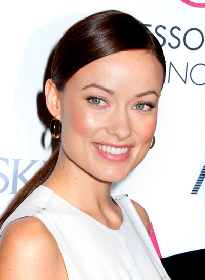 olivia-wilde-long-chic-brunette-ponytail-hairstyle